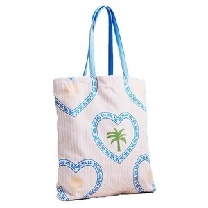 NWT Anthropologie x Celandine Graphic Canvas Tote